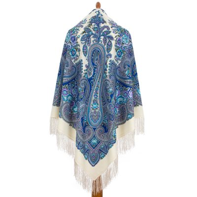 Павловопосадский платок Фиалковые ночи 1978-0