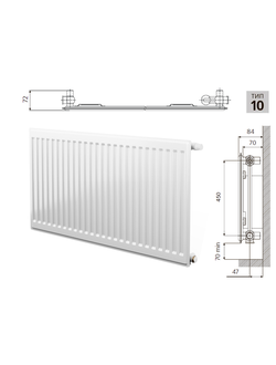 Cтальной панельный радиатор PRADO Universal 10х500х2600