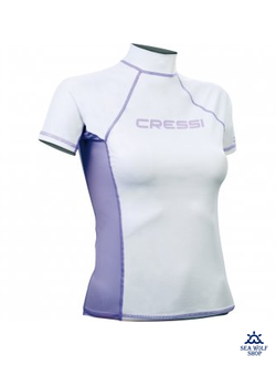 Футболка Cressi RASH GUARD Лайкра жен. белая, XS-36