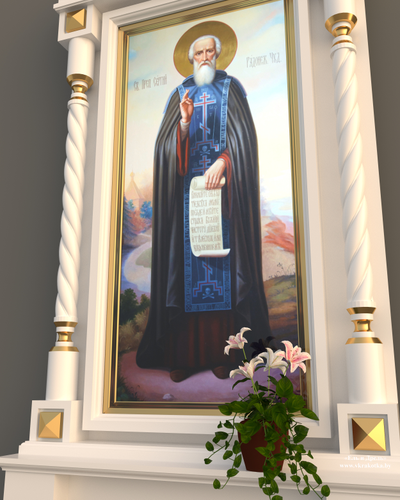 Киот для иконы, 3d-model Sketchup