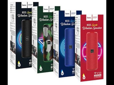 Портативная колонка  Hoco BS33 цвета камуфляж,черная,зеленая