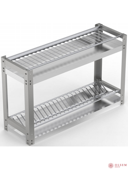 Стеллаж для сушки тарелок и стаканов СКТС-2/870/280/550-с