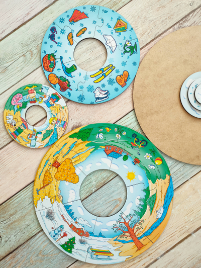 Пазл-пирамида "4 сезона"