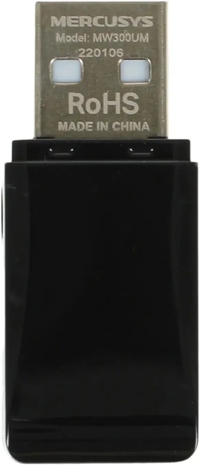 Адаптер WI-FI  Mercusys MW300UM Черный