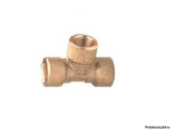 Тройник гайка 3/8"; гайка 3/8", гайка 3/8"