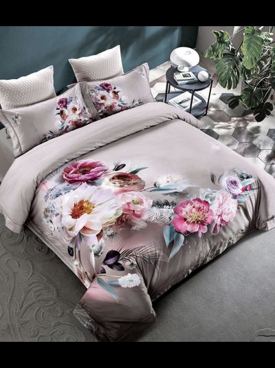 Постельное белье мако-сатин евро 200x220x1 250x270x1 50x70x4 TIS07-813