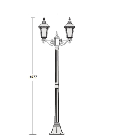 Светильник садово-парковый Munich2 -S Bl(197см)