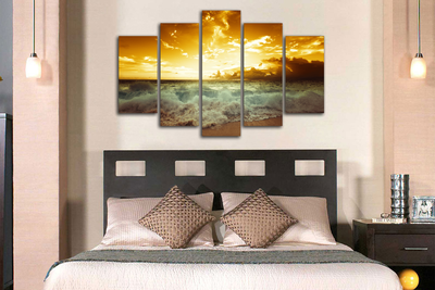 Модульная картина "Красное море"