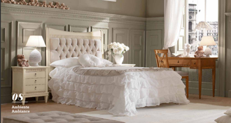 Кровать односпальная с мягким изголовьем (L133*P220*h140) art.42.07 120*200 DESIDERI TOSATO