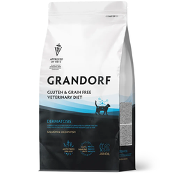 Grandorf VET Dermatosis (Грандорф Вет Дерматозис) для поддержания защитных функций кожи при дерматозах и чрезмерном выпадении шерсти, 2 кг