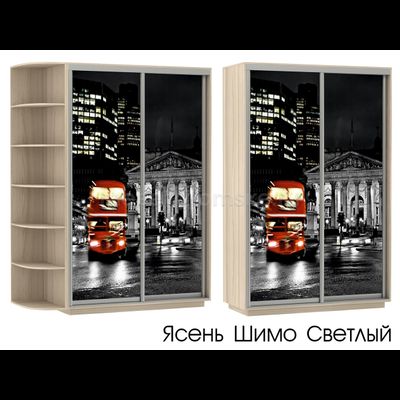 Шкаф-купе Дуо-Фото (Ночной Лондон) 1200*450*2200