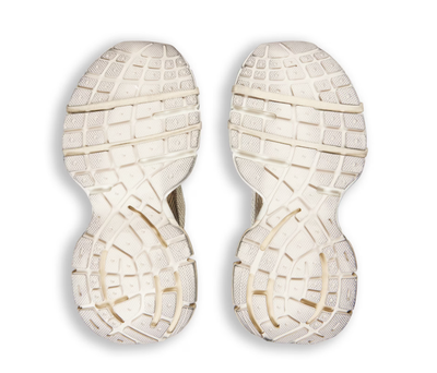 Balenciaga 3XL Worn-Out Ivory Metallic Old