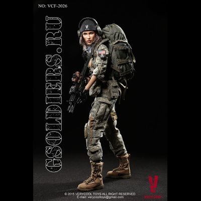 Коллекционная фигурка 1/6 ACU Camo Female Shooter VCF-2026 - VeryCool
