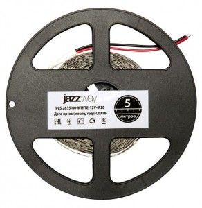 Светодиодная лента Jazzway 12V 12W/m 120Led/m IP20 6500K 5м (интерьерная) SMD2835 .2859051