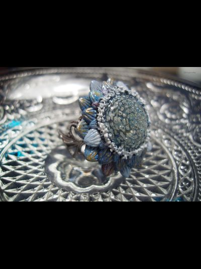 &quot;Астра Галактика&quot;, фэнтезийное кольцо-цветок в космическом стиле