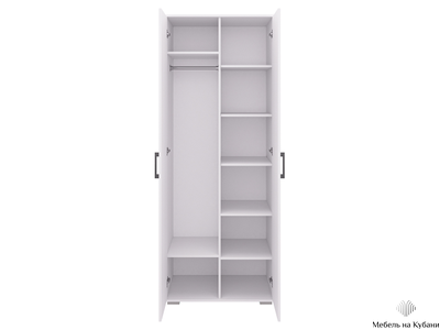 Шон-13 шкаф двухдверный распашной Белый