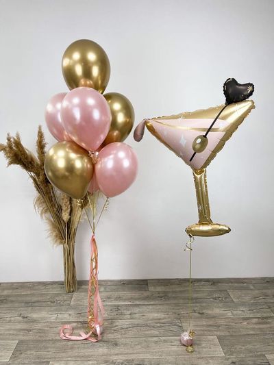 Сет из гелиевых шаров &quot;Бокал мартини&quot;