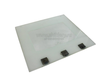 Стекло наружное для плиты Де Люкс (ВТИС 307121069002), 500х455 мм, белое