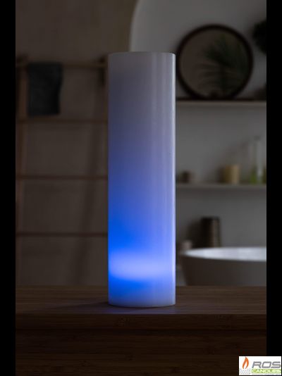 Гладкий парафиновый плафон для LED свечей - 9,2*35см