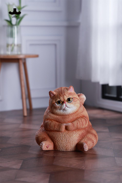 Очень толстый котик (рыжий) - Коллекционная фигурка 1/6 Pudgy Cat (JXK291C) - JXK