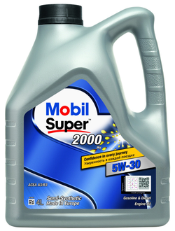 Масло моторное MOBIL Super 2000 X1 5W30 4л п/синт.