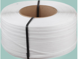 Стреп-лента ПП белая 8х0,45/4 км.