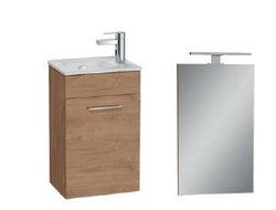 Комплект мебели VITRA MIA, 40 см, с дверцами, золотой дуб, 67089