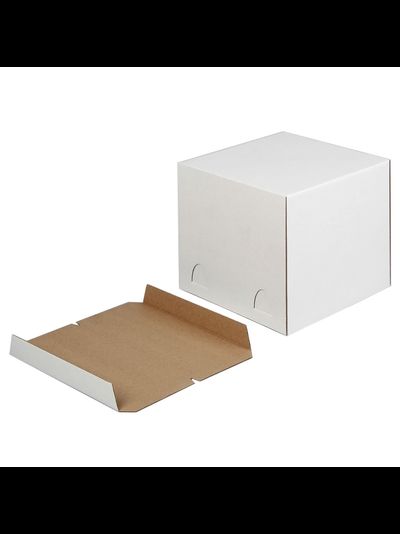 Коробка для торта (белая), 240*240*220мм