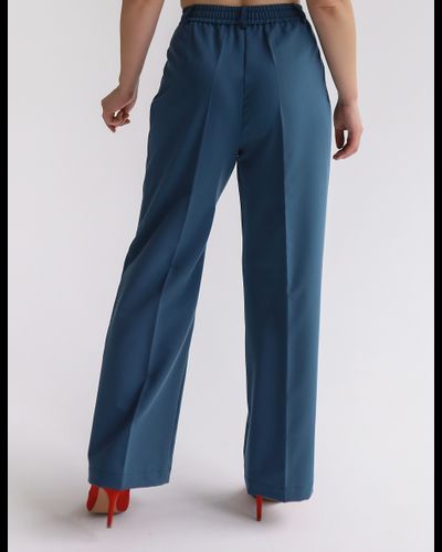 Прямые брюки поливикоза (индиго)