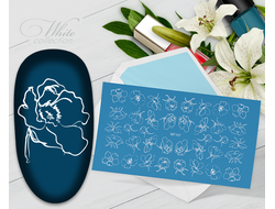 Слайдер с белой геометрией