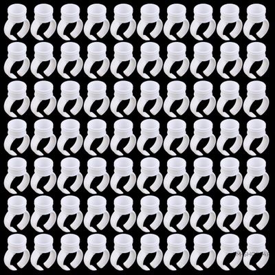 Емкость-кольцо для пигмента на палец, 25 шт.