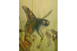 Лемур с крыльями. Необычные, мифические существа. Фэнтези существа. Иллюстрации