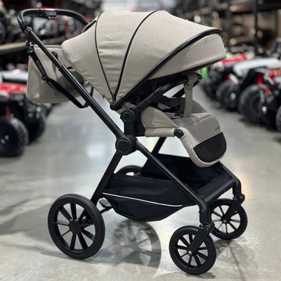 Детская коляска Luxmom A2 (реверсивный блок) Бежевый