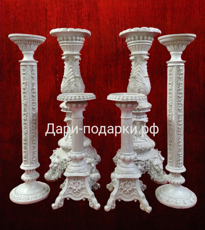 Подсвечник античный 45*20см   1,6 кг   полистоун Россия  1770-013060