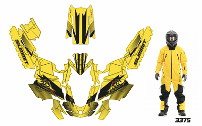 Наклейки на снегоход GEN4 G4 SKI DOO summit 2017 - 2021 #3375