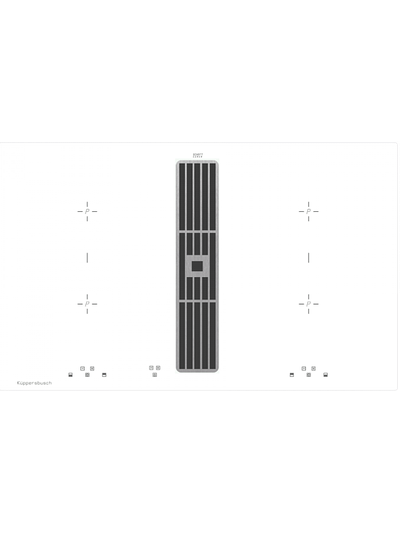 Индукционная варочная панель с вытяжкой Kuppersbusch KMI 8500.0 WR Stainless Steel