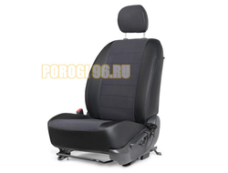 Чехлы Алькантара RIVAL задняя спинка 40/60, рисунок Строчка для Kia Rio IV седан 2017-2020 2020-/Kia Rio X хетчбек 2020-/Kia Rio X-line хэтчбек 2017-2020