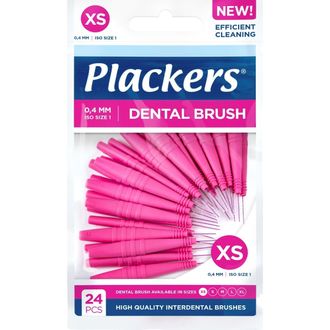 Межзубные ершики Dental Brush XS, 0,4 мм, розовые, Plackers,  24 шт.