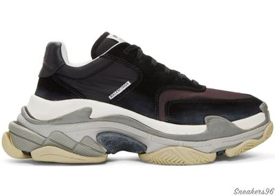 Balenciaga Triple S 2.0 Черно-фиолетовые Женские (36-41)
