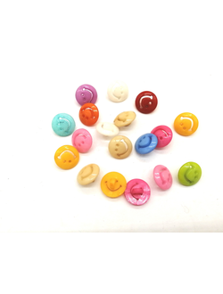 Пуговицы детские микс, смайлики