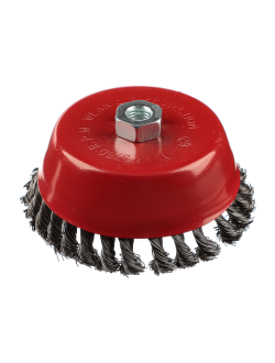 ЕРМАК Щетка металл. для УШМ 150мм/М14 крученая (чашка)
