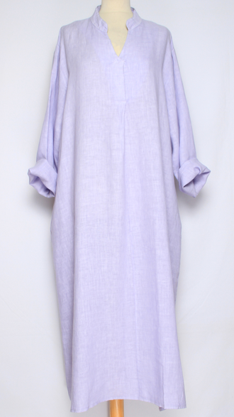 ПЛАТЬЕ БОХО ЛЬНЯНОЕ "МЫСИК" кофе, графит, шоколад, лаванда до р.56