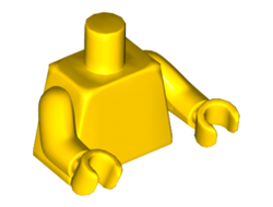 Torso Plain  / Same Color Arms / Same Color Hands, Yellow (973c00 / 4293300)