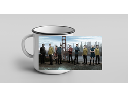 Кружка металлическая эмалированная Star Trek, Стартрек №2