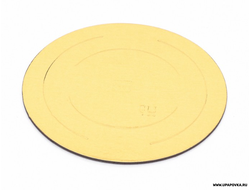 Подложка для торта, золото-белая, 20 см, 3,2 мм