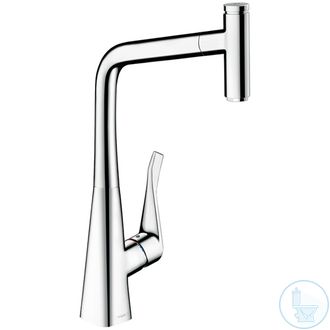 Смеситель для кухни Hansgrohe Metris Select хром (с выдвижным изливом)