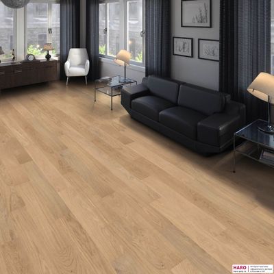 Инженерная доска Haro Prestige Дуб Светлый Белый 540152 масло