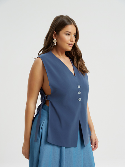 Жилет индиго