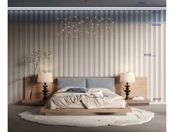3D панель Cosca decor RP019, 156х12, 2800мм, экополимер