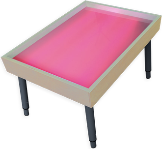 Столик на ножках для рисования песком РАДУГА-RGB светозвуковой
